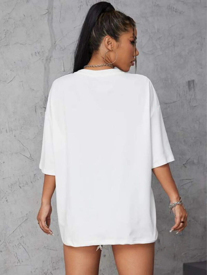 **Camiseta Tarf Za Oversized Feminina 100% Algodão – Comfortable and Stylish for Summer FRETE GRATES