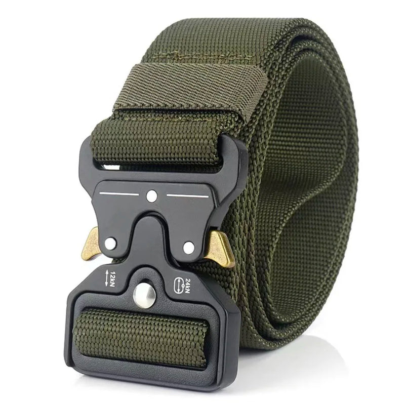 Cinto Tático Militar Largo Masculino em Nylon com Fivela de Liga de Zinco e Engate Rápido – Durabilidade e Conforto para Atividades Intensivas FRETE GRATES