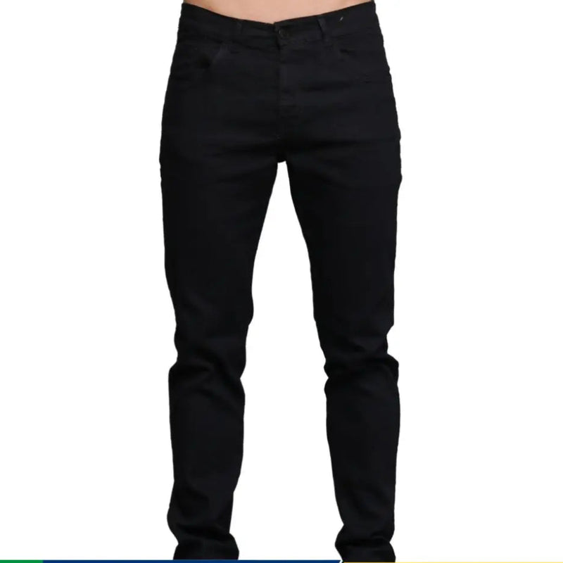 Calça Jeans Masculina Skinny Preta Black Vip Tendência Luxo