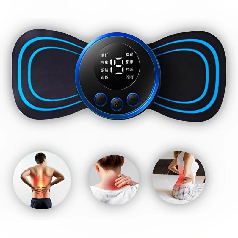 Mini Massageador EMS Portátil – Alívio Imediato para Dores Musculares e Cervicais FRETE GRATES