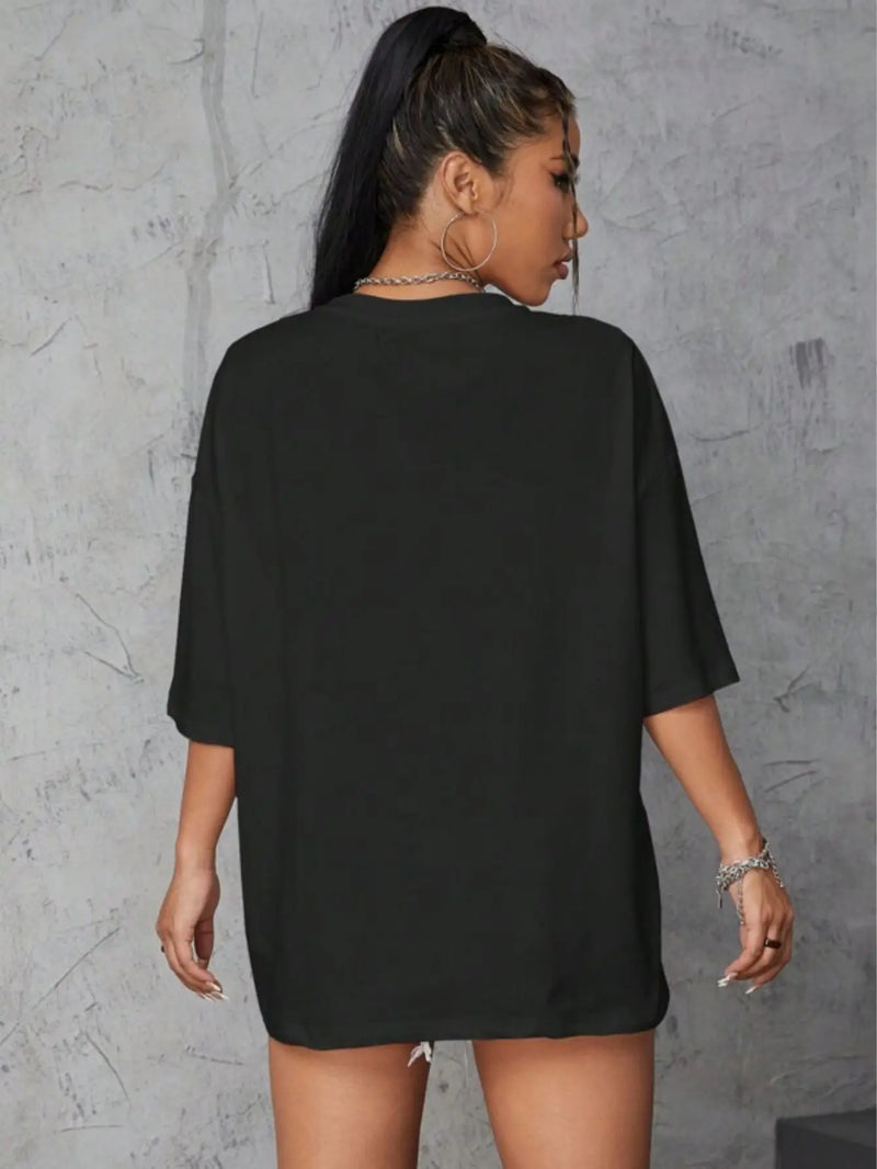 **Camiseta Tarf Za Oversized Feminina 100% Algodão – Comfortable and Stylish for Summer FRETE GRATES