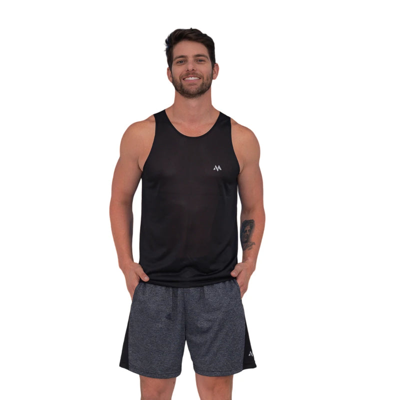 Regata Slim Dry Fit Masculina - Estilo, Conforto e Versatilidade para Passeio e Treino FRETE GRATES