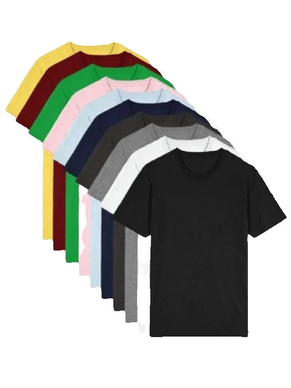 Kit com 10 Camisetas Masculinas Básicas – Estilo, Economia e Conforto em Grande Quantidade! FRETE GRATES