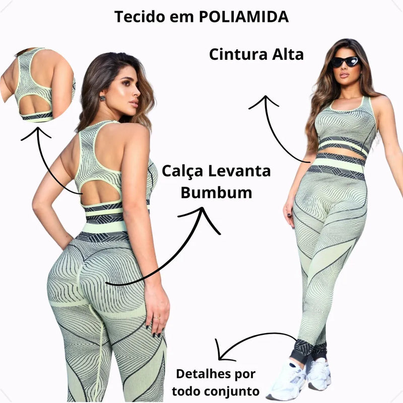 Conjunto Academia Fitness Levanta Bumbum FRETE GRATES✨